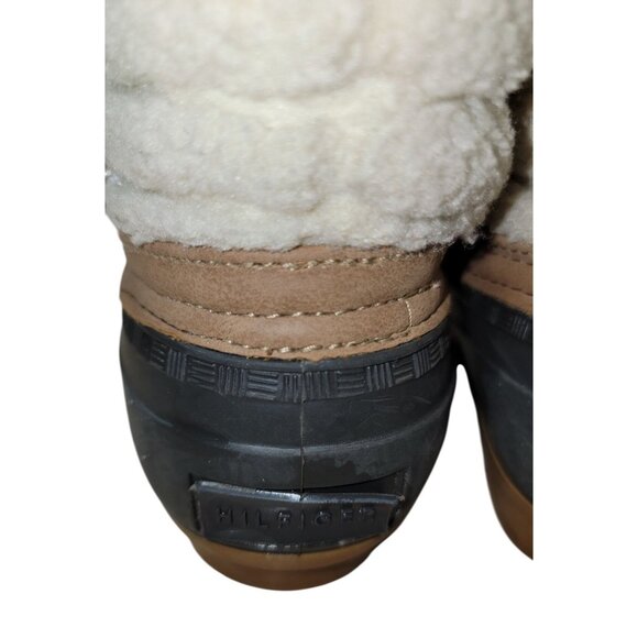Tommy Hilfiger TWROANA Womens Sherpa Lined Duck Boots Size 7 - Picture 4 of 12